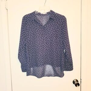 BCBGeneration Purple Polka-dot blouse